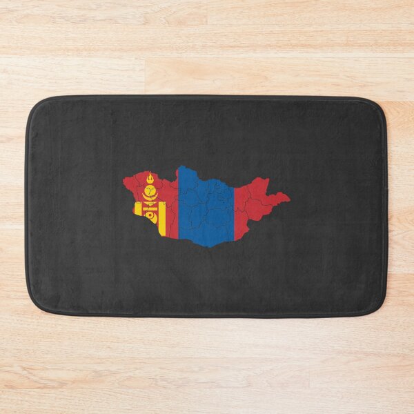 Item preview, Mongolia Flag Map with regions designed and sold by Alo.