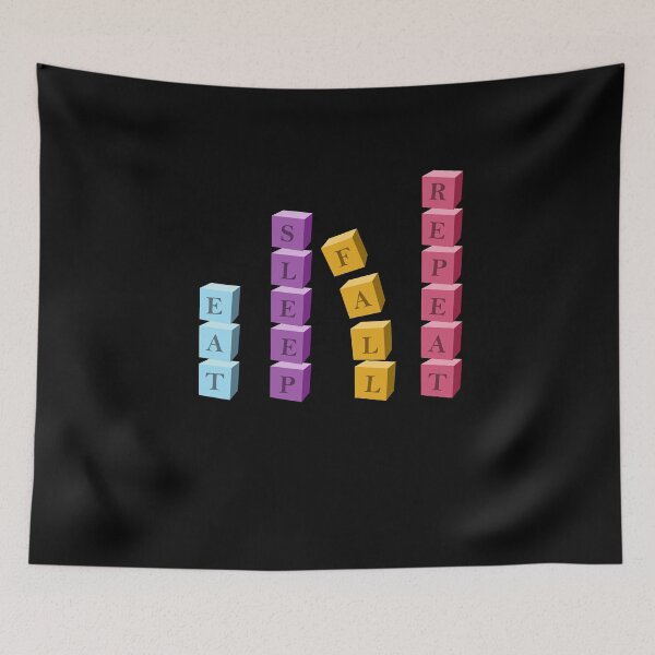 Item preview, Eat, Sleep, Fall, Repeat!  designed and sold by platformexplore.
