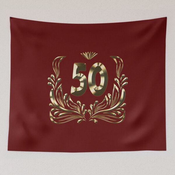 Item preview,  50th Birthday Gold GIFT Men Women - Vintage t shirt Severel color designed and sold by Galina Kostyaeva.