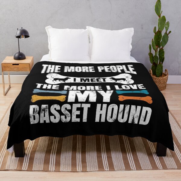 Artikelvorschau, Je mehr Leute ich treffe, desto mehr liebe ich meinen Basset Hound, Pet Cat Dog Humor, Funny Dog Shirt, Funny Dog Shirt für Frauen entworfen und verkauft von T-DESIGNEDZ.