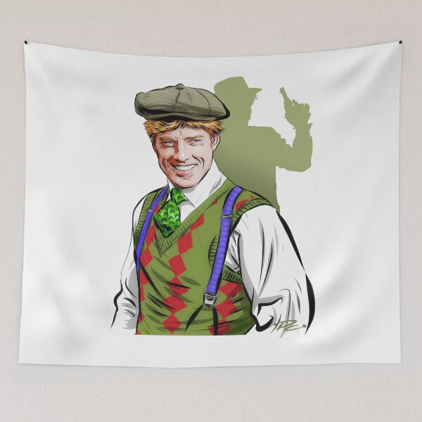 Item preview, Robert Redford - An illustration by Paul Cemmick designed and sold by TIGERDAVER.