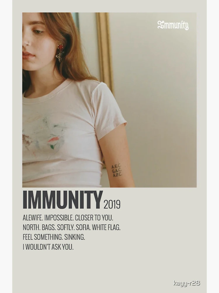 clairo immunity album Sticker for Sale by kayy-r28