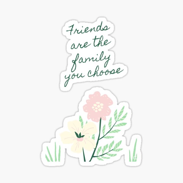 "Friends Tagline" Sticker for Sale by ASartlab Redbubble