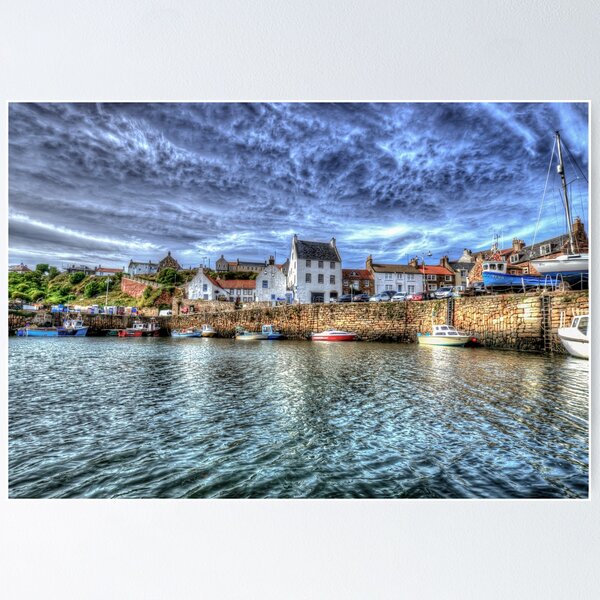 Crail Harbour in Fife Scotland Poster