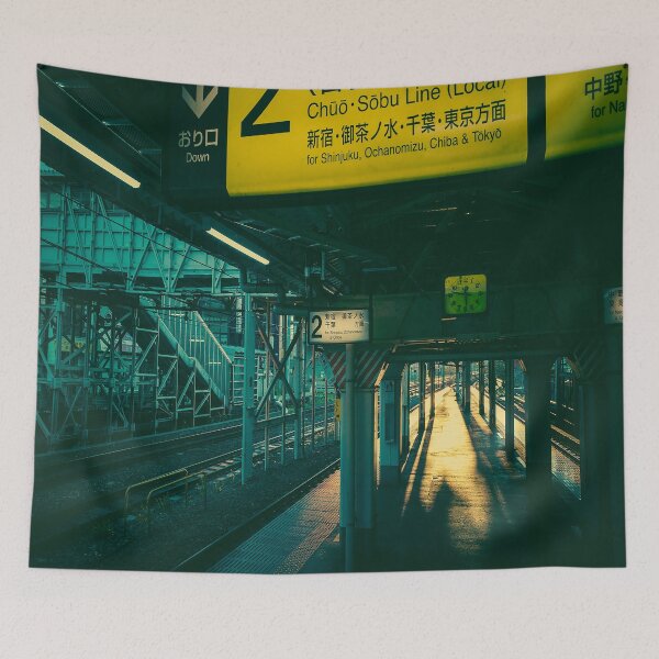 Artikelvorschau, Morning Train Station Japan entworfen und verkauft von SengoMuramasa.