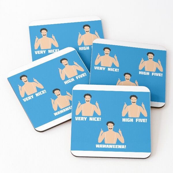 Item preview, Borat Blue - Subsequent Movie Film Borat 2 Sequel Sacha Baron Cohen Quotes Meme New Movie 2021 Sticker Watch Apparel Swimsuit Funny Gift Present Trailer Poster Cast Characters Interview Fan Art Print designed and sold by qualityprinting.