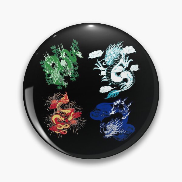 Item preview, Four element dragon Japanese Tattoo Art designed and sold by dreamofdenim.
