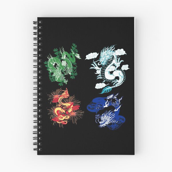 Item preview, Four element dragon Japanese Tattoo Art designed and sold by dreamofdenim.