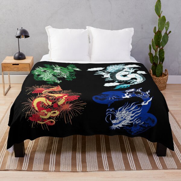Item preview, Four element dragon Japanese Tattoo Art designed and sold by dreamofdenim.