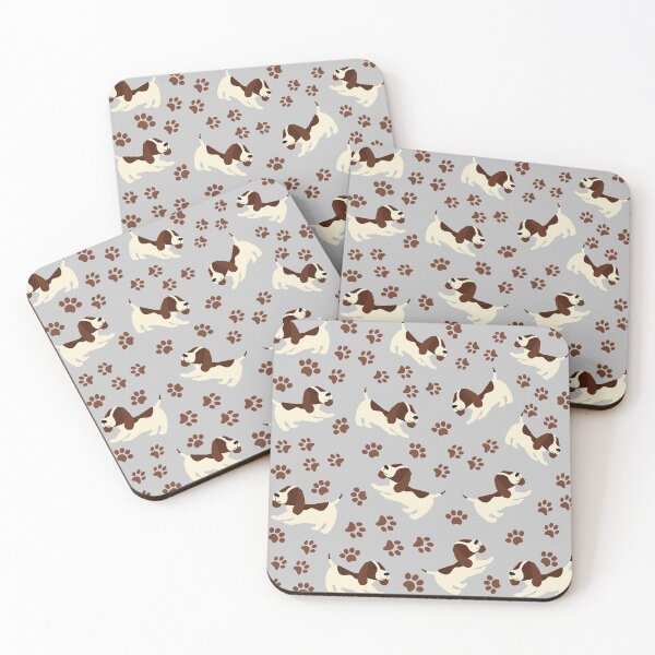 Item preview, Beagles and Paw Prints Pattern designed and sold by Orchyd.