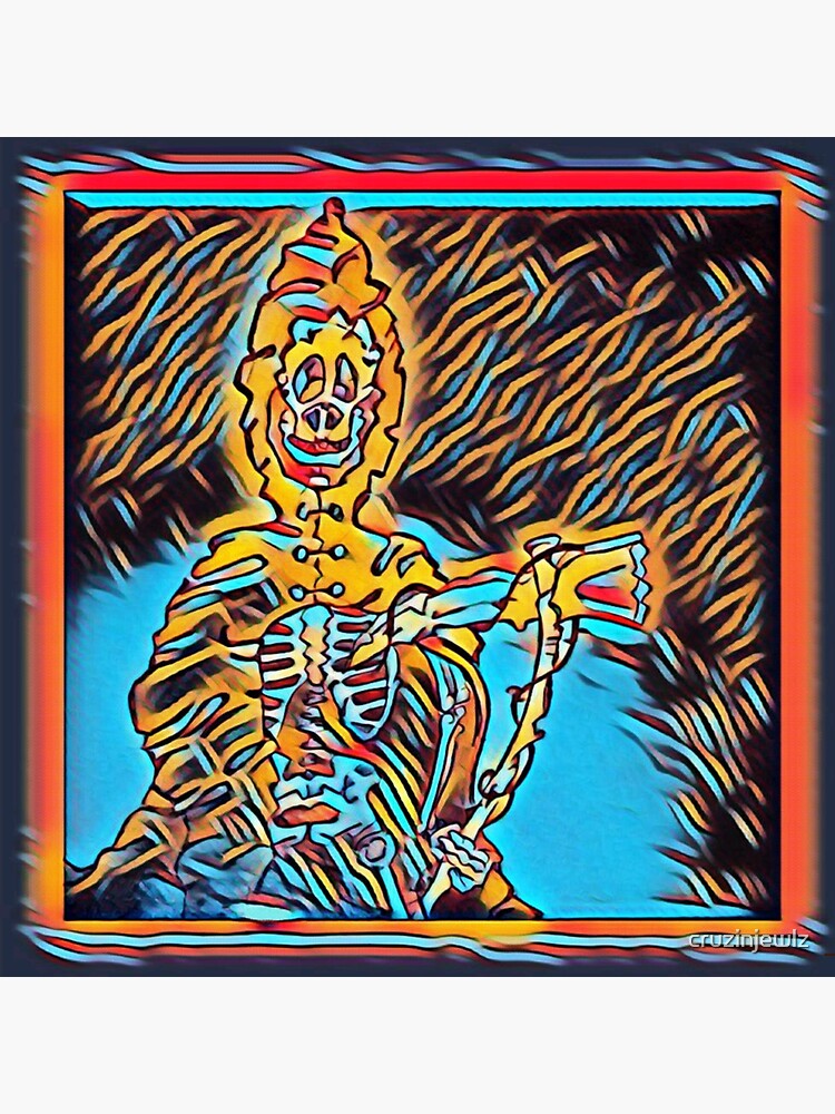 Thumbnail 3 of 3, Sticker, Grim the Reaper, death, horror designed and sold by cruzinjewlz.