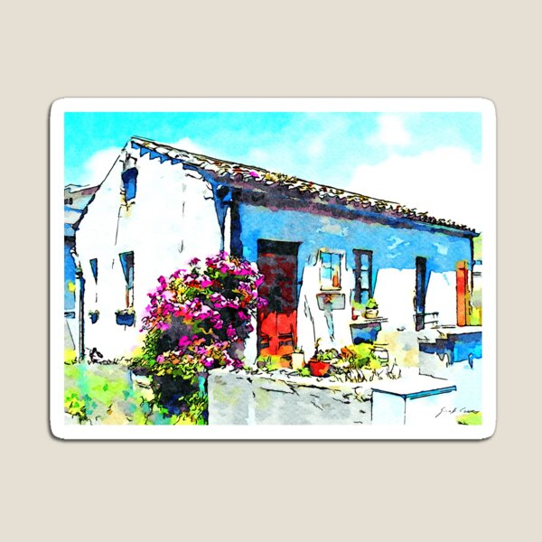 Flower and house Magnet
