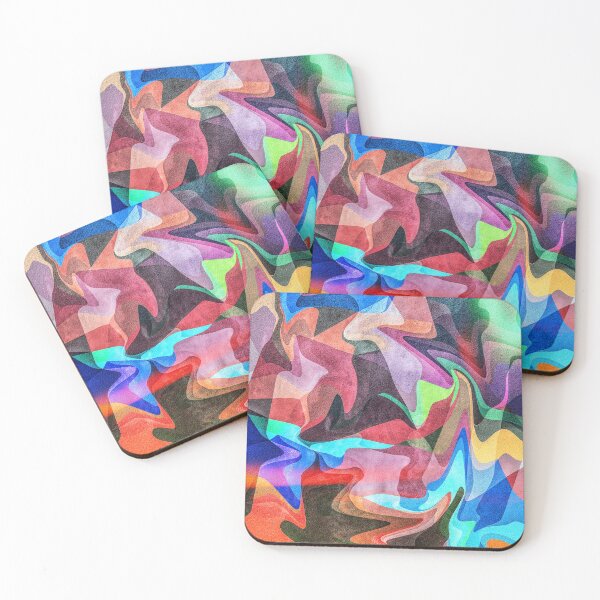 Item preview, Escena abstracta del bosque del arco iris designed and sold by Rockett Graphics.