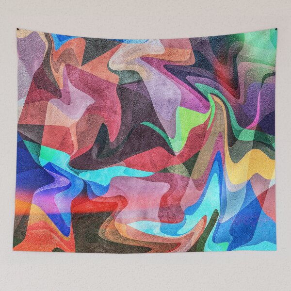 Item preview, Abstract Rainbow Forest Scene designed and sold by Rockett Graphics.