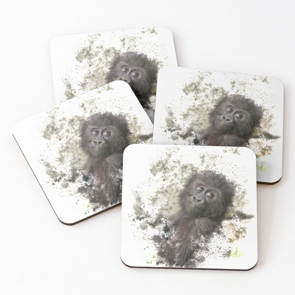 Item preview, Cute Gorilla Baby designed and sold by rawshutterbug.