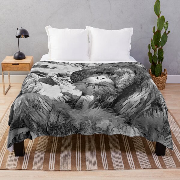 Item preview, AnimalArtBW OrangUtan 001 designed and sold by JAMFoto.