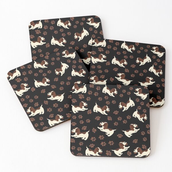 Item preview, Beagles and Paw Prints Pattern designed and sold by Orchyd.