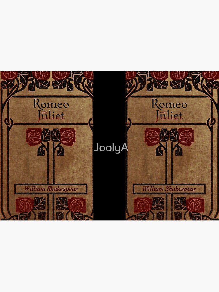 Vintage Book Design Romeo And Juliet Hardcover Journal for Sale