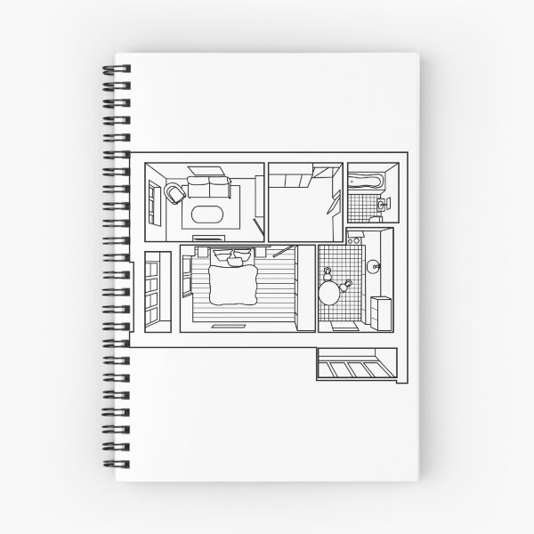 Item preview, Two bedroom apartment, 3d plan / layout designed and sold by Familyshmot.
