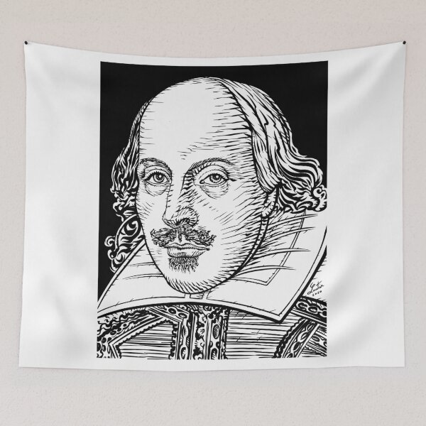 Artikelvorschau, WILLIAM SHAKESPEARE Tintenporträt entworfen und verkauft von lautir.