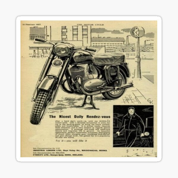 vintage bike stickers