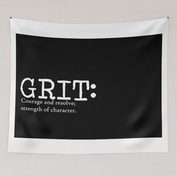 Item preview, Grit Quote Art Design Inspirational Motivational designed and sold by vividpixelusa.