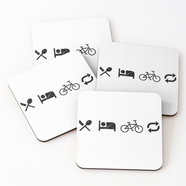 Item preview, Eat sleep bike repeat designed and sold by StackedPixels.