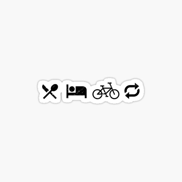 Item preview, Eat sleep bike repeat designed and sold by StackedPixels.