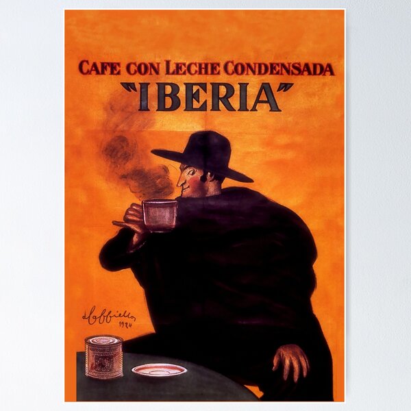 Item preview, Leonetto Cappiello Iberia Coffee Advertising Poster designed and sold by PatricianneK.