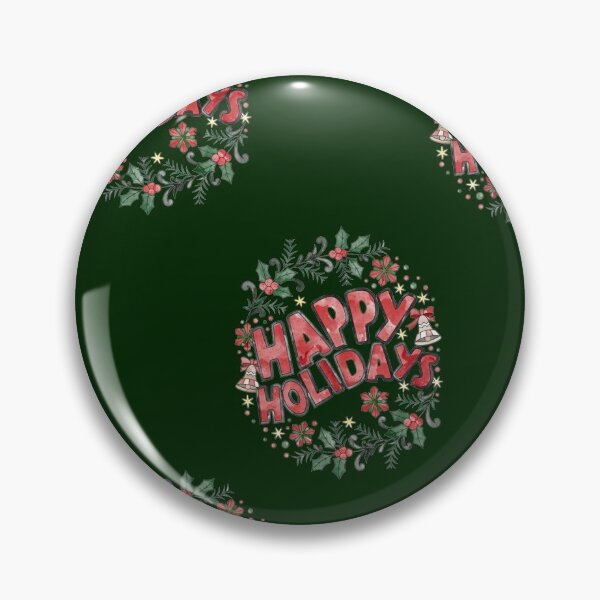 Item preview, King green Happy holidays (Christmas) designed and sold by Con Inspo.
