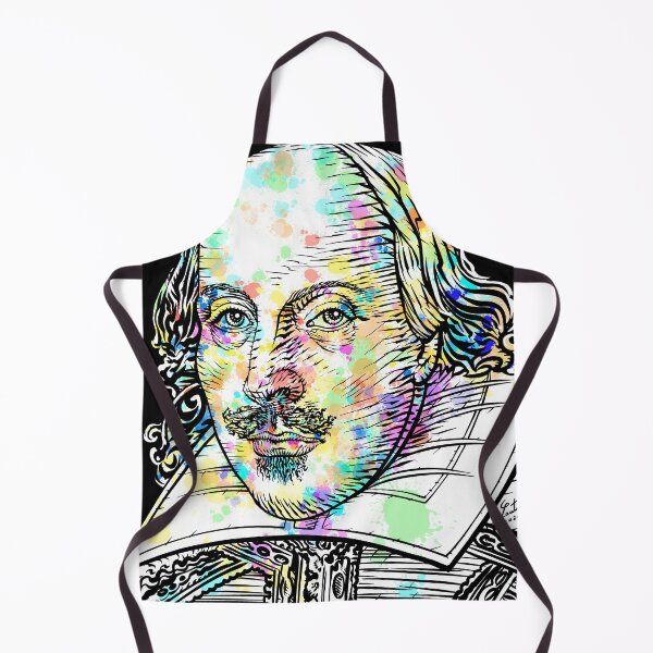 Item preview, WILLIAM SHAKESPEARE watercolor and ink portrait designed and sold by lautir.