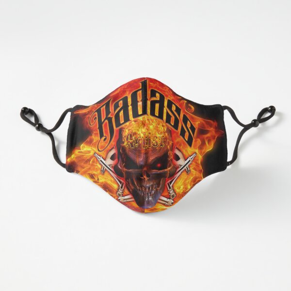 Badass Artist Flames by OrganicBeej Fitted 3-Layer