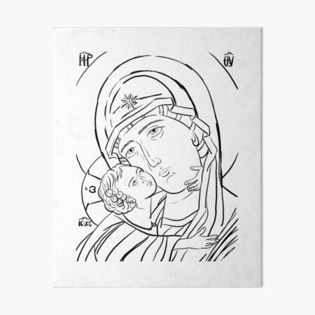 Theotokos Rejoice Art Board Print