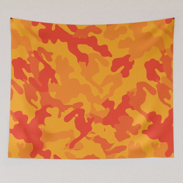 Item preview, Orange camo | Military camouflage pattern design designed and sold by TheWalnut.