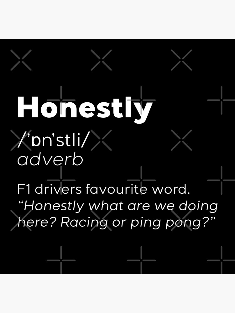 Formula 1 Meme Honestly Word Meaning Dictionary Definition Seb Vettel Racing Car Greeting Card For Sale By Vane22april Redbubble