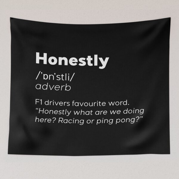 Item preview, Formula 1 meme - Honestly word meaning dictionary definition - Seb Vettel | Racing car  designed and sold by Vane22april.
