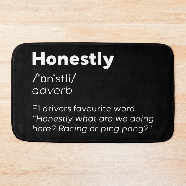 Item preview, Formula 1 meme - Honestly word meaning dictionary definition - Seb Vettel | Racing car  designed and sold by Vane22april.
