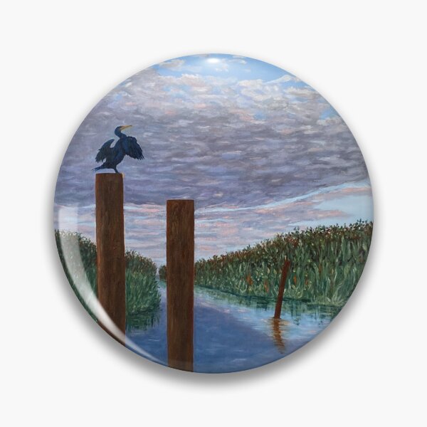 Item preview, Anhinga On Piling at Loxahatchee Wildlife Refuge, in Florida Everglades designed and sold by KarenZuk.