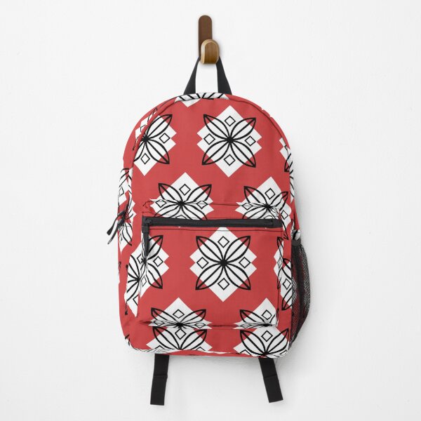 Item preview, Pretty bright red and black minimalist pattern designed and sold by Mandala & More.