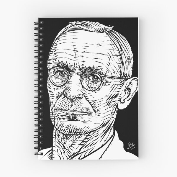 Item preview, HERMANN HESSE ink portrait .1 designed and sold by lautir.