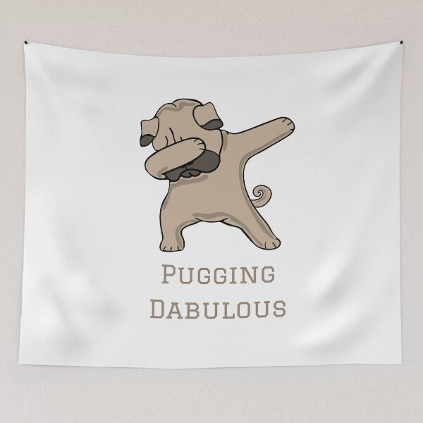 Item preview, Cute Funny Pugging Dabulous Design, Dabbing Pug designed and sold by Gramsta.