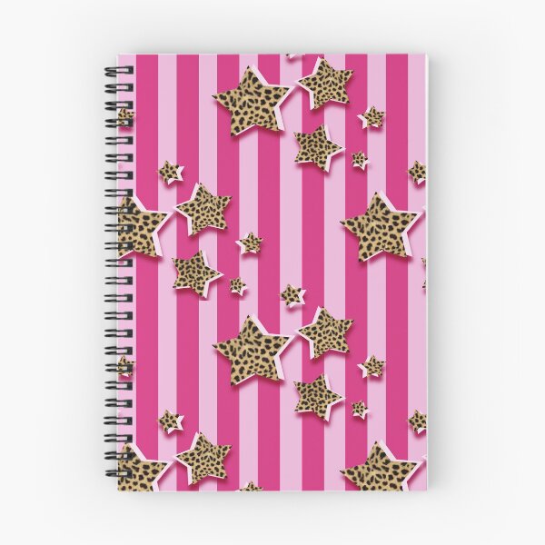 Artikelvorschau, Pink gestreifte Sterne mit Leopardenmuster entworfen und verkauft von anabellstar design co.
