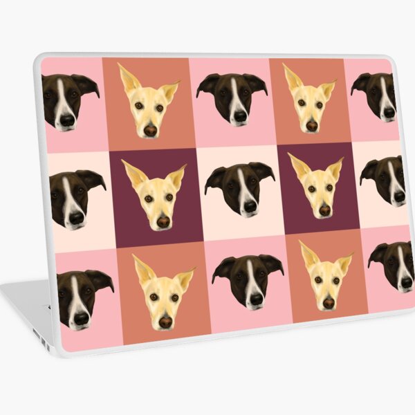Sweet Dog Portraits - Modern Geometrical Style Laptop Skin
