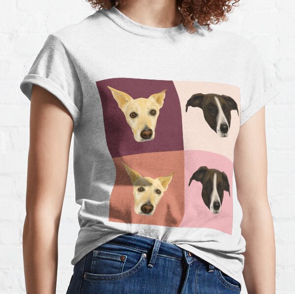 Sweet Dog Portraits - Modern Geometrical Style Classic T-Shirt