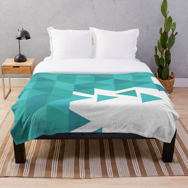 Item preview, Boho Preppy Teal Blue White Geometric  designed and sold by IamTrending.