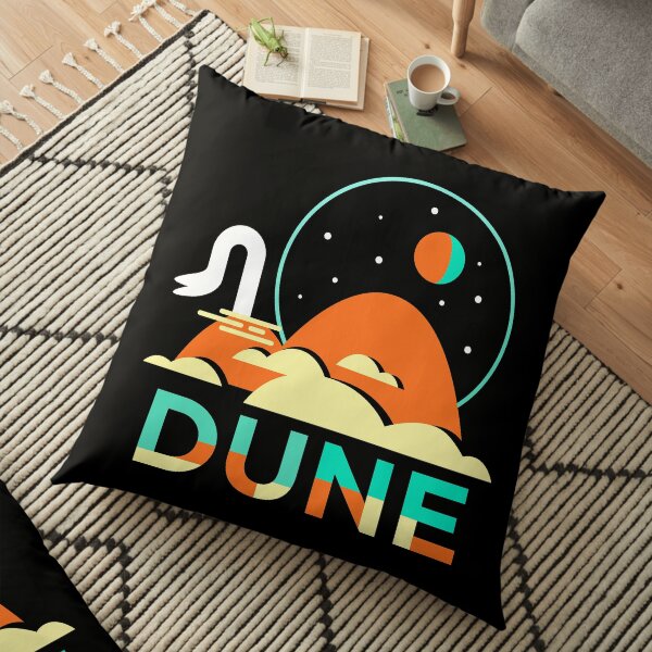 Dune Minimal illustration Floor Pillow