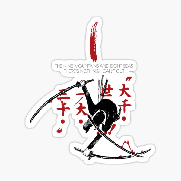 Zoro: Nine mountains, eight seas Sticker