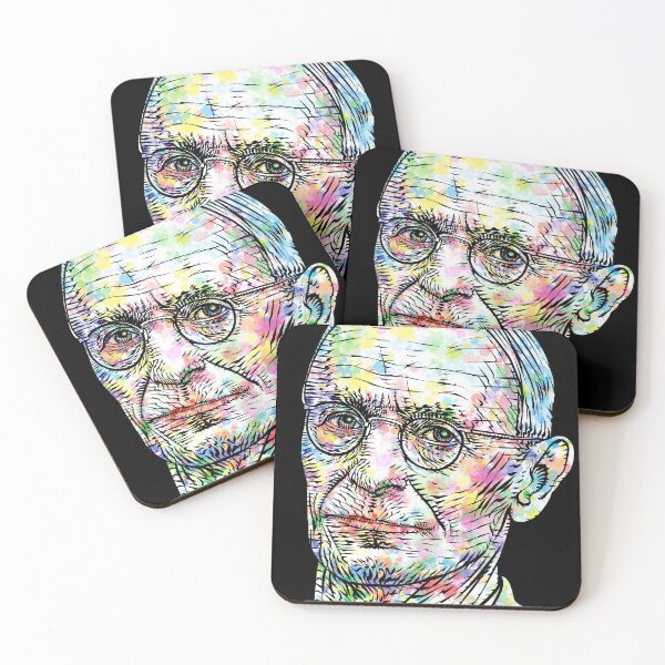 Item preview, HERMANN HESSE watercolor and ink portrait designed and sold by lautir.