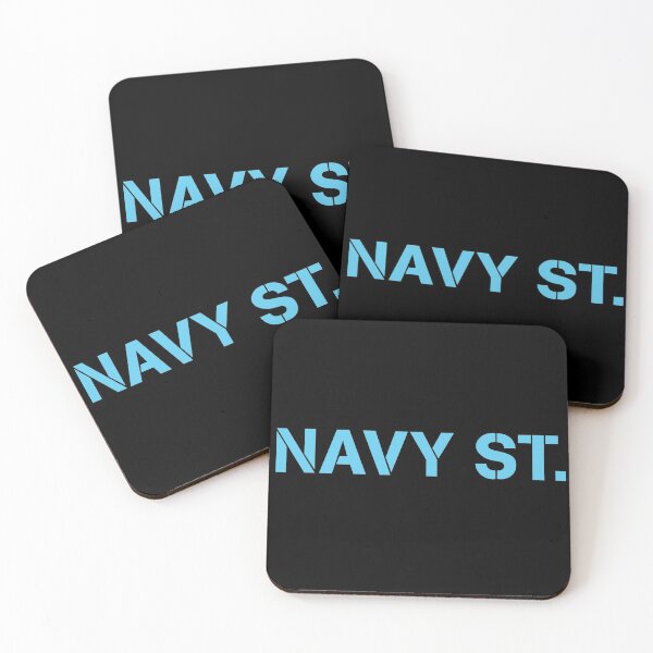 Item preview, Navy Street NS - aqua  designed and sold by A. Love.