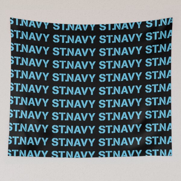 Item preview, Navy Street NS - aqua  designed and sold by A. Love.